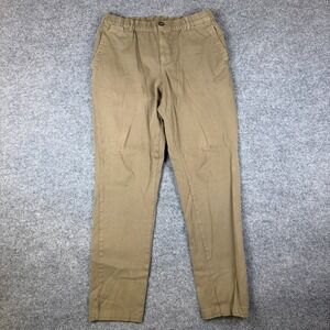 Cove USA Chino Pants Mens 32x30 Green Stretch Elastic Waist Slim Straight